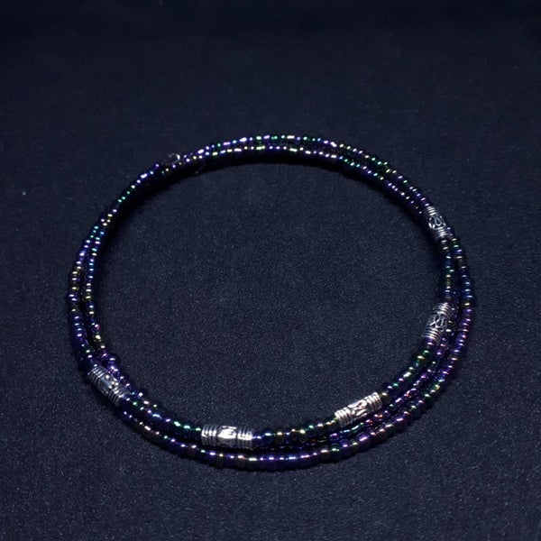 1051 - multicolor tibetaans zilver