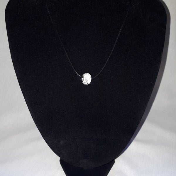 2056 - white silver bead