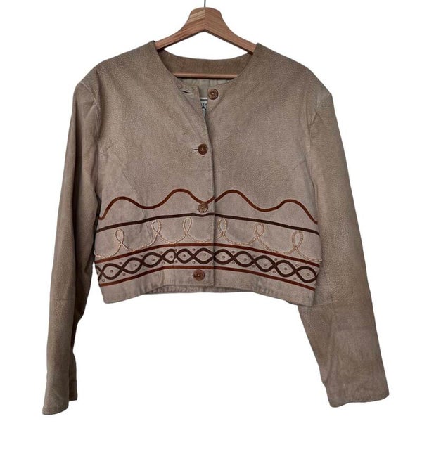 Vintage suede, cropped, Miss Iby jacket.