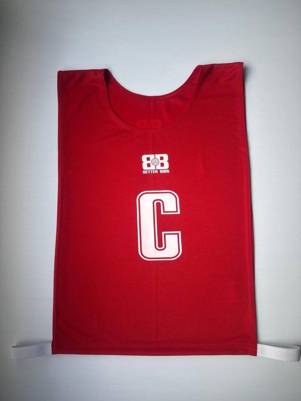 Red with White Lettering