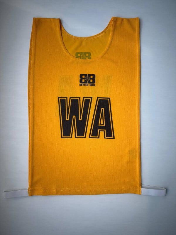 Yellow with Dark Navy Lettering