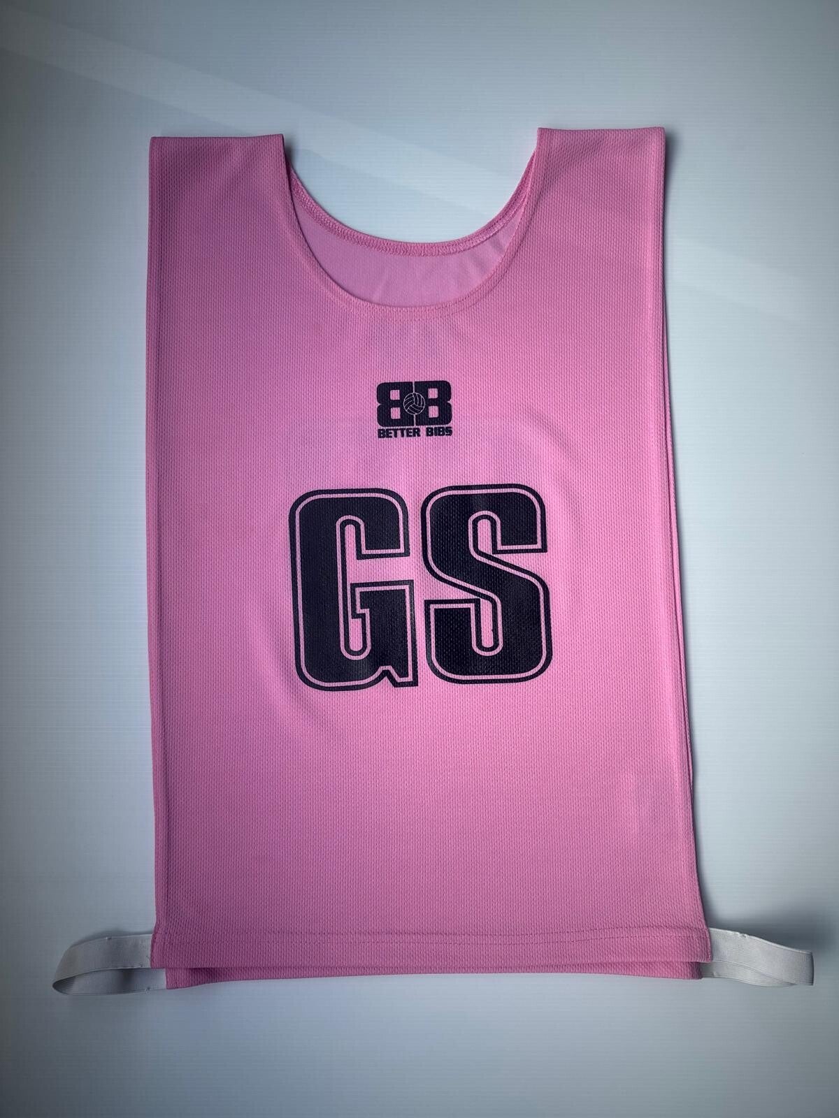 Pink with Dark Navy Lettering