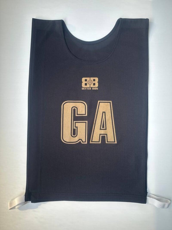 Black with Gold Lettering