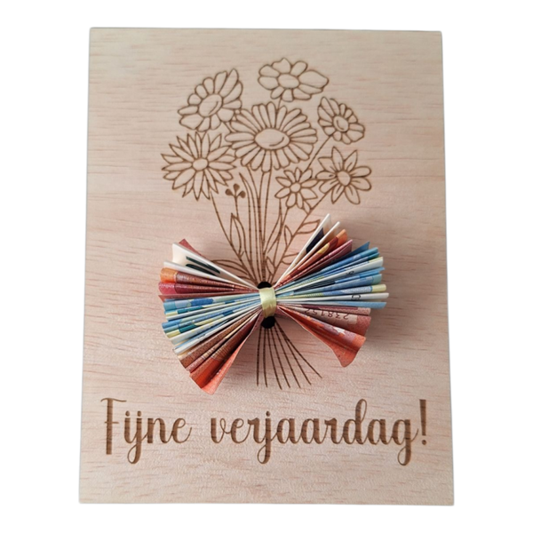 Houten cadeaukaart