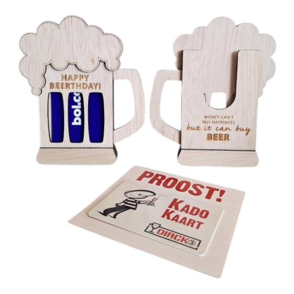 Cadeau kaarthouder BEERTHDAY