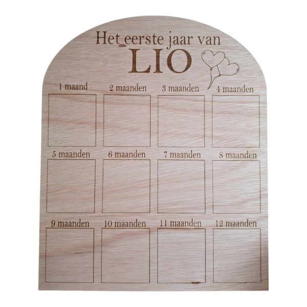 Bord eerste VERJAARDAG