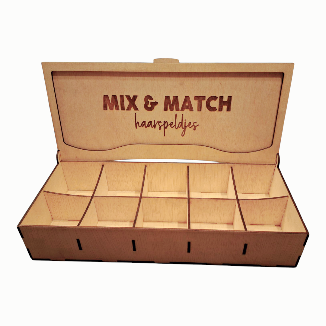 Houten ORGANISER 10 vaks