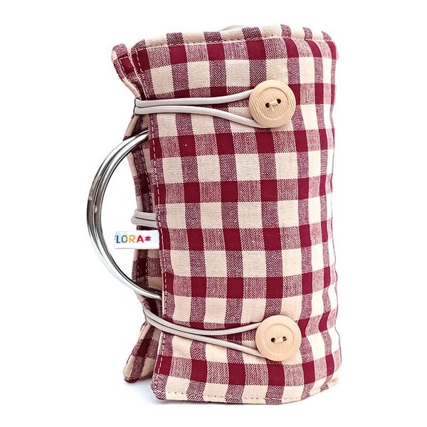 WINE RED, BEIGE SMALL 18.5x28.5cms 1RBC