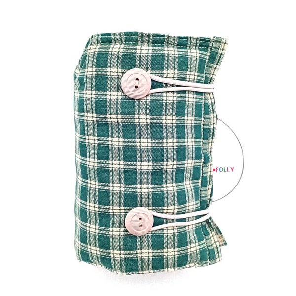 GREEN & SAND TARTAN SMALL 2GBT 19x29cms