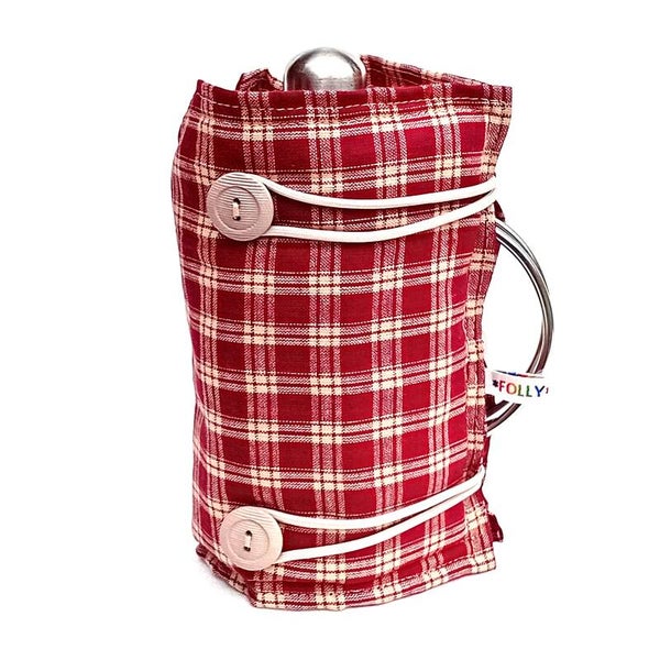 SMALL WINE RED BEIGE TARTAN