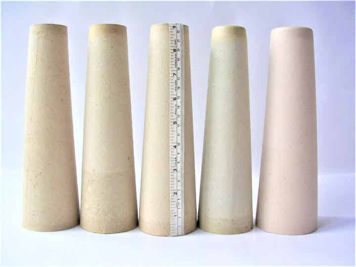 CYLINDRICAL YARN CONES x 10