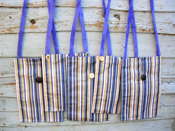 DENIM BLUE STRIPES W22xL28/33cms
