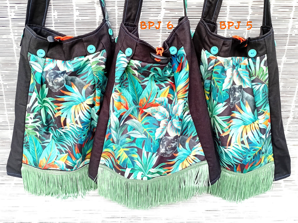 JUNGLE FOLIAGE PANTHER BAGS