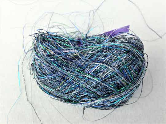 SPARKLY LUREX BLUE BALL-FF-18