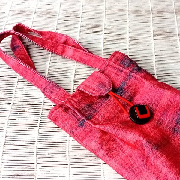 SMALL RED FABRIC HAND BAG RG3
