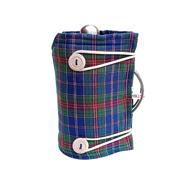 SMALL BLUE RED GREEN TARTAN