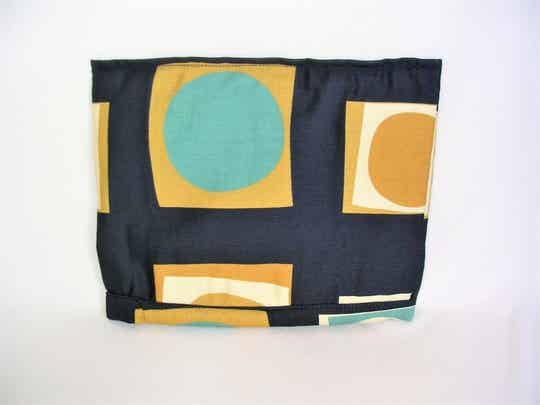 NAVY CREAM GOLD TURQUOISE TEA COSY MEDIUM