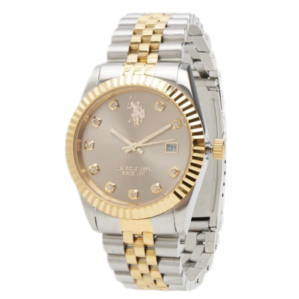 U.S. Polo Damenuhr Silber-Gold USP8355YG