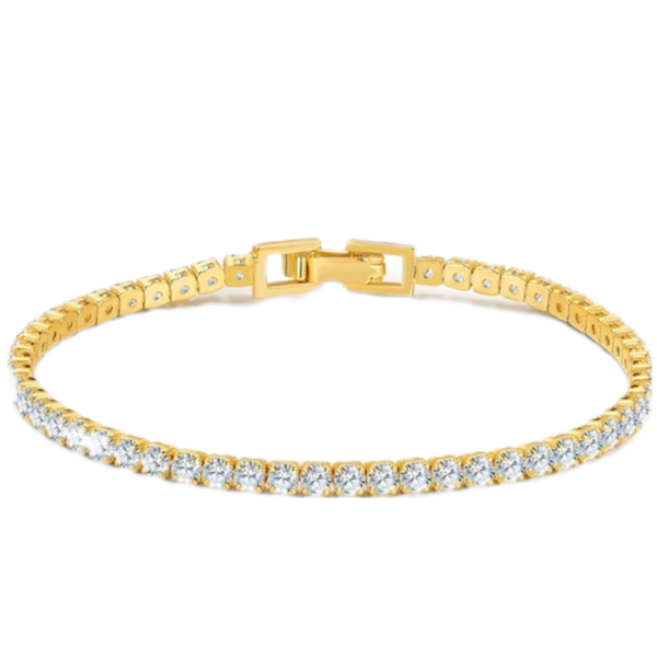 Glanzstücke München Damen 925 Silber Armband vergoldet 14 Karat Gold
