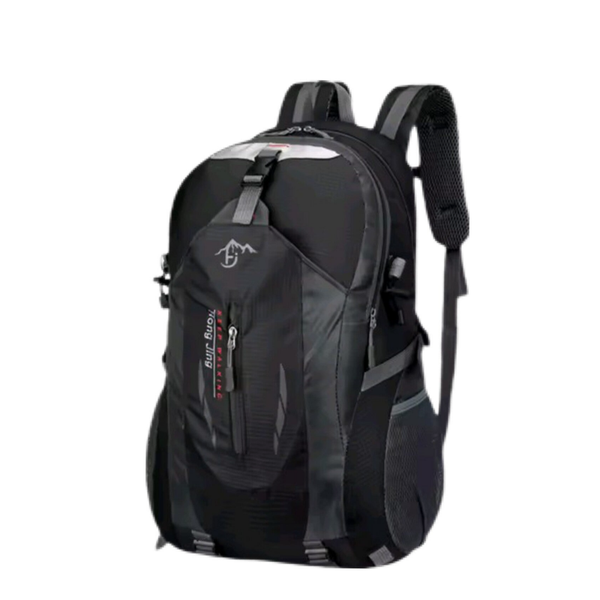 Wanderrucksack Schwarz Berglogo