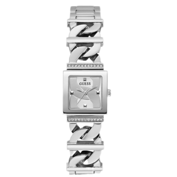 Pulsuhr Guess Damenuhr Silber