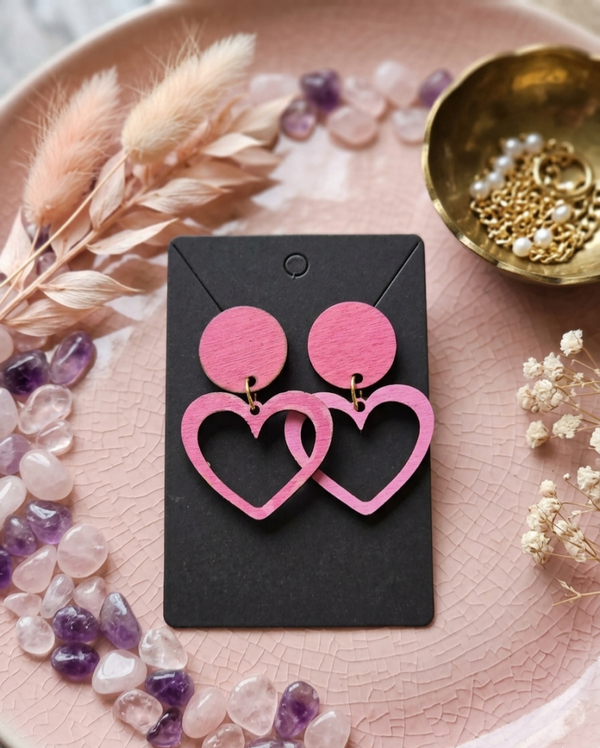 5.Boucles d’oreilles en bois