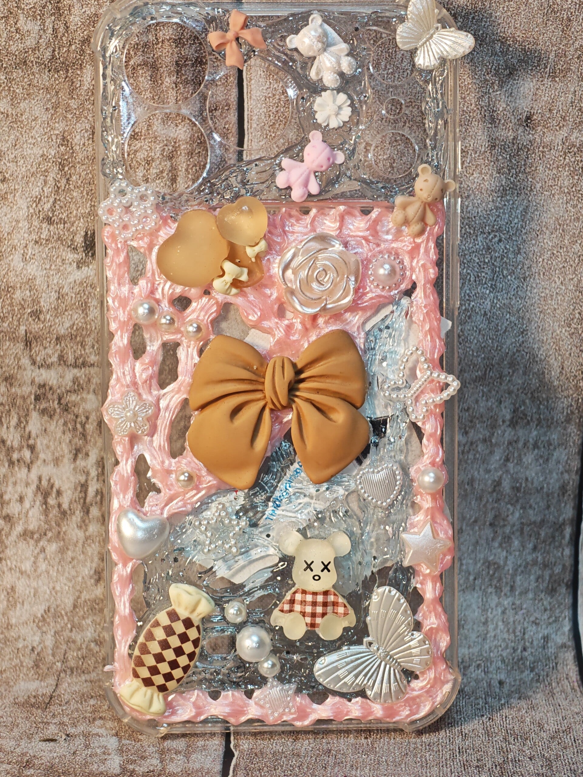 Coque iPhone 17 Pro Max "Élégance Pastel & Oursons"