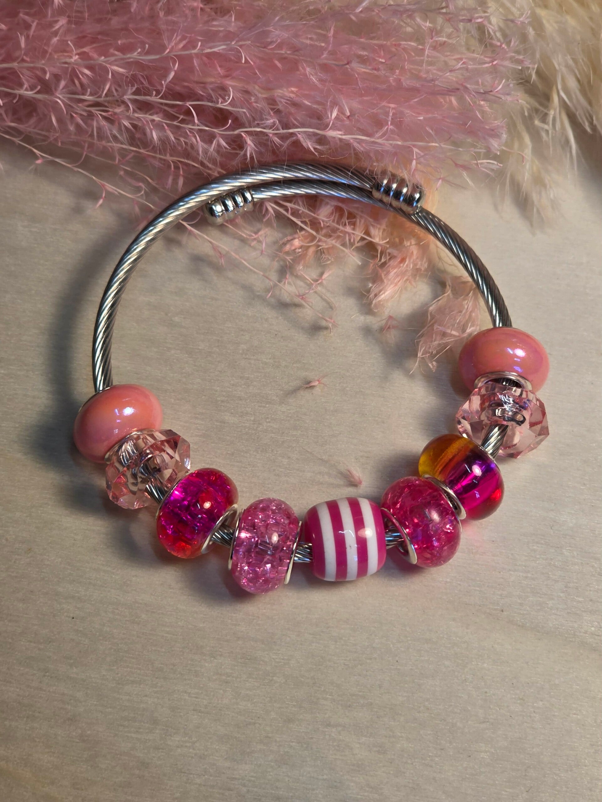 ​🌸Bracelet Jonc "Éclat de Rose"🌸