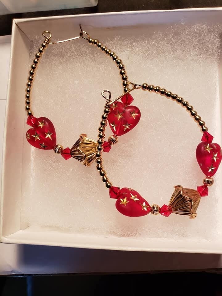 Earrings with color(s)