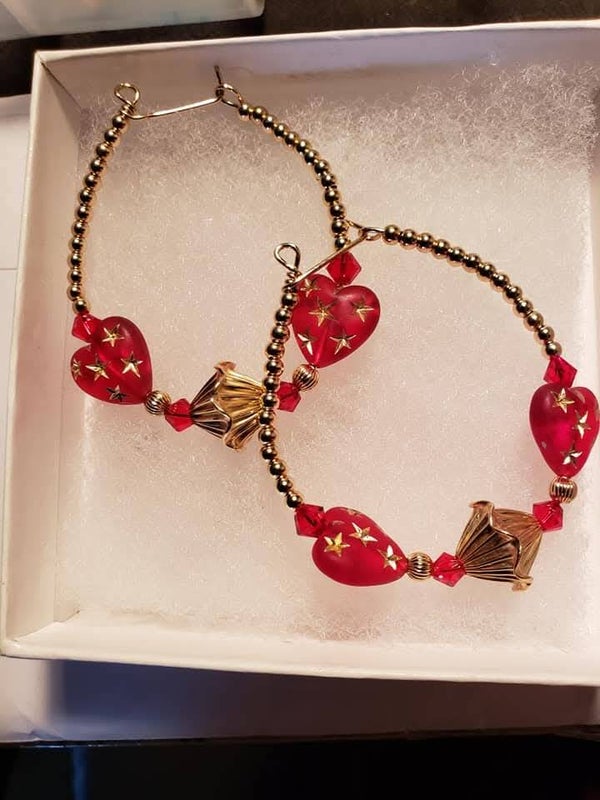Earrings with color(s)