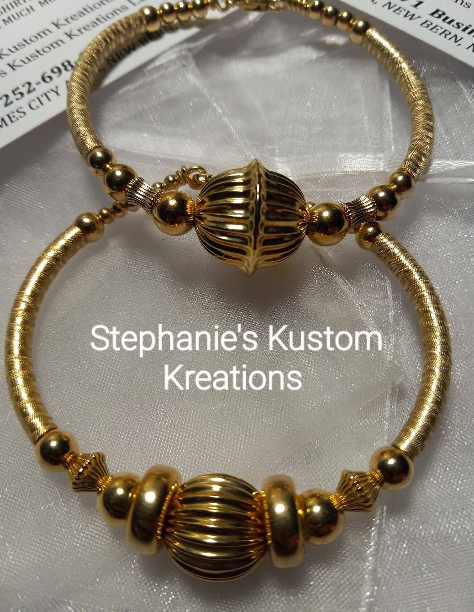 All Gold 2pc Bangles Set