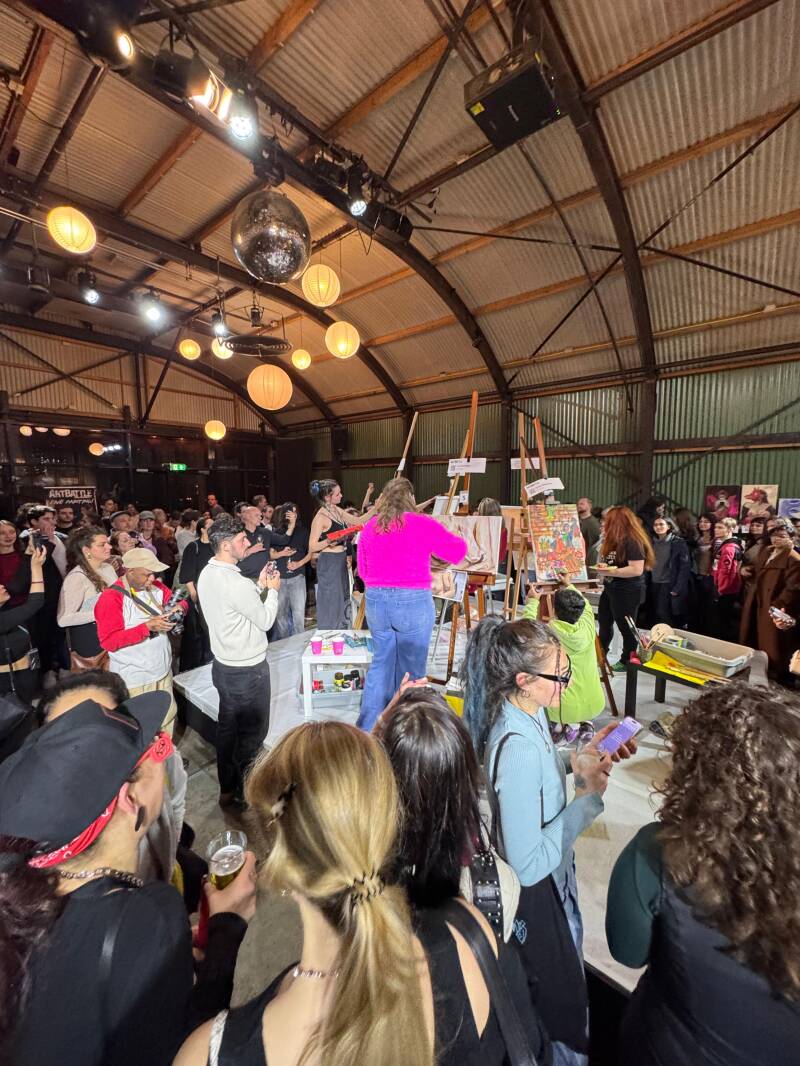 Laura Boudesteijn winner Art Battle Amsterdam