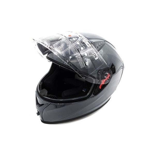 Casque intégral gris (taille S à XL)