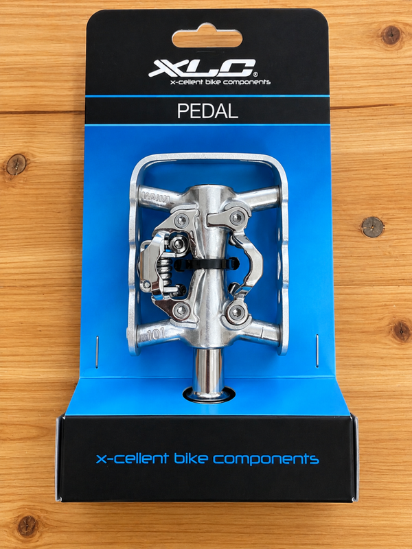 Pédales vélo XLC aluminium avec blocage SPD