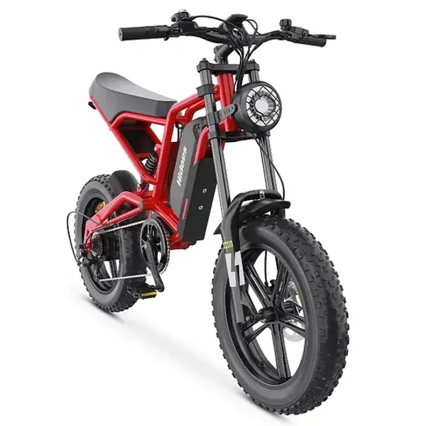 Moteur Hidoes B6 1200W 48V 15.6Ah vitesse de la batterie 50km/h longue endurance 20 * 4.0 large pneu 7 vitesses IP54 vélo électrique tout-terrain