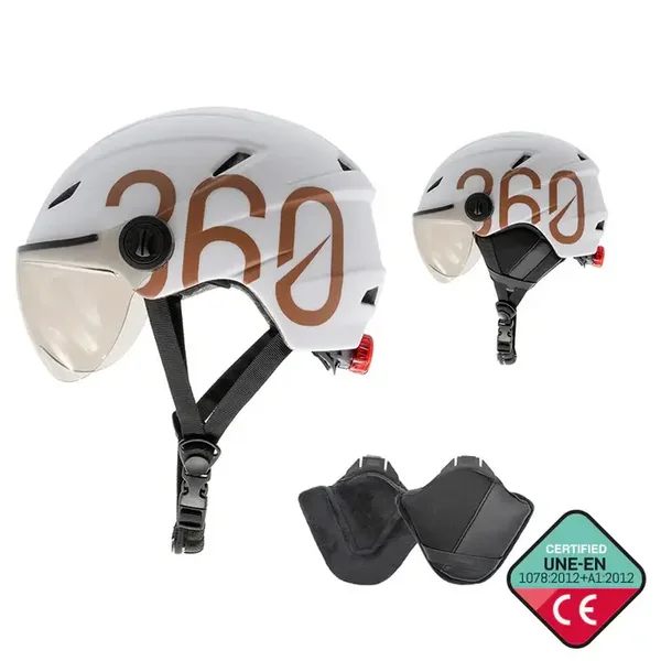 GLOOB Urban blanc - marron cache-oreilles amovibles
