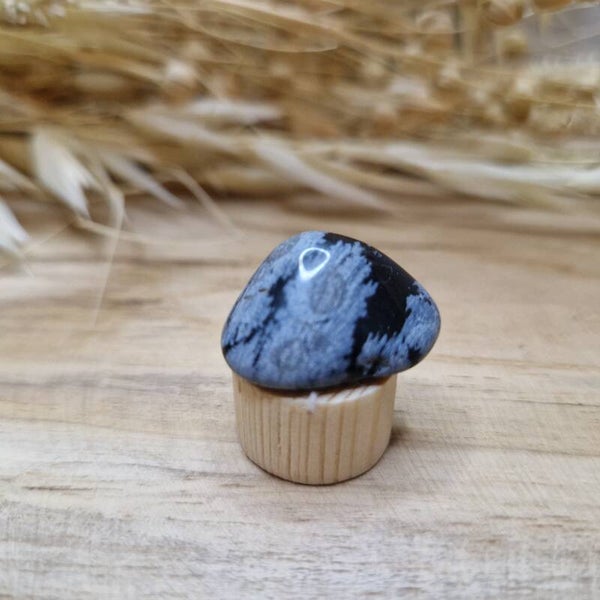 Jaarringsteker Sneeuwvlok obsidiaan