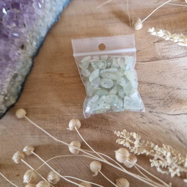 Zakje edelsteenkralen Jade