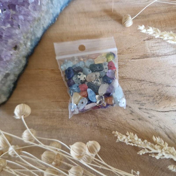 Zakje edelsteenkralen Edelstenenmix