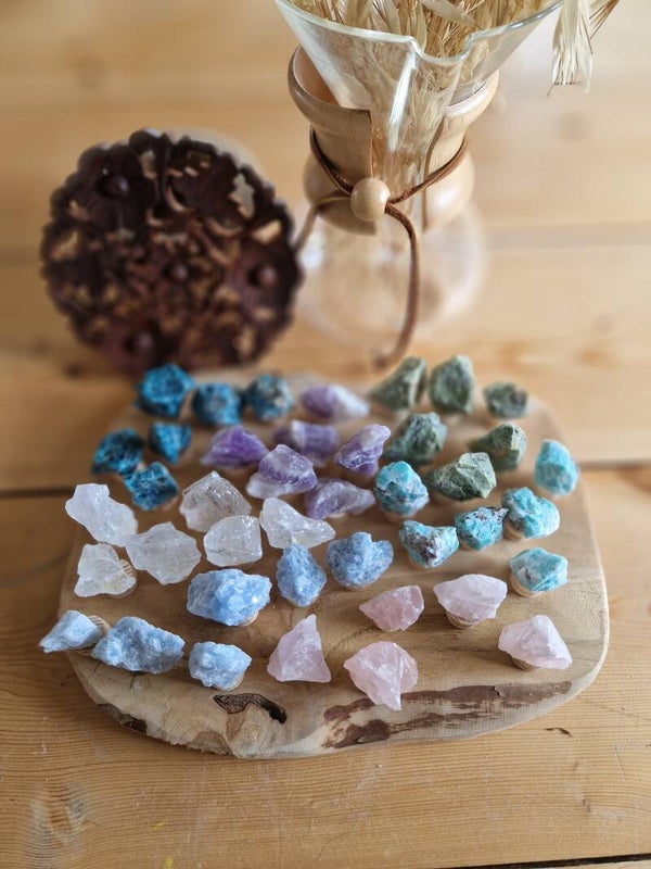 Jaarringsteker chevron amethist ruw