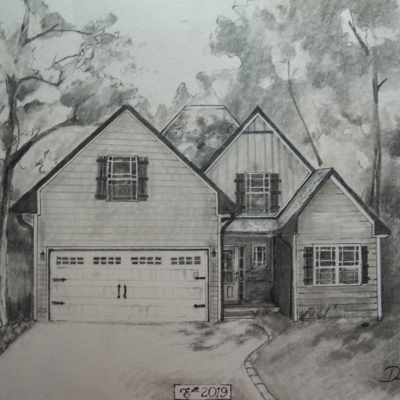 Home Project (commision) 24x18 graphite