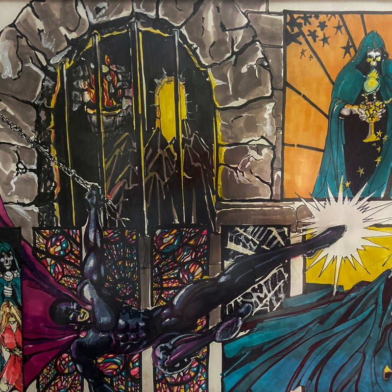 Comic Panel 30x24 Marker Pen