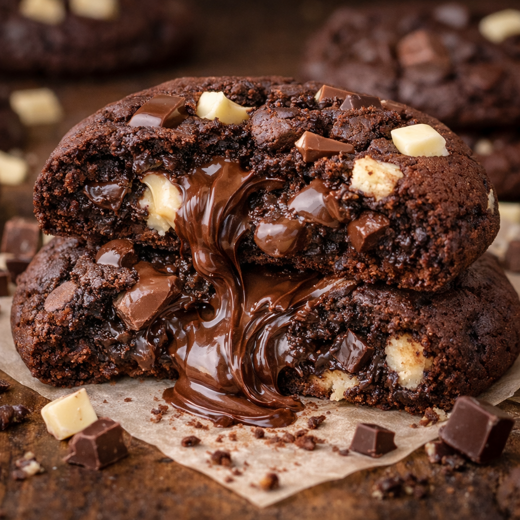 Triple chocolate cookie