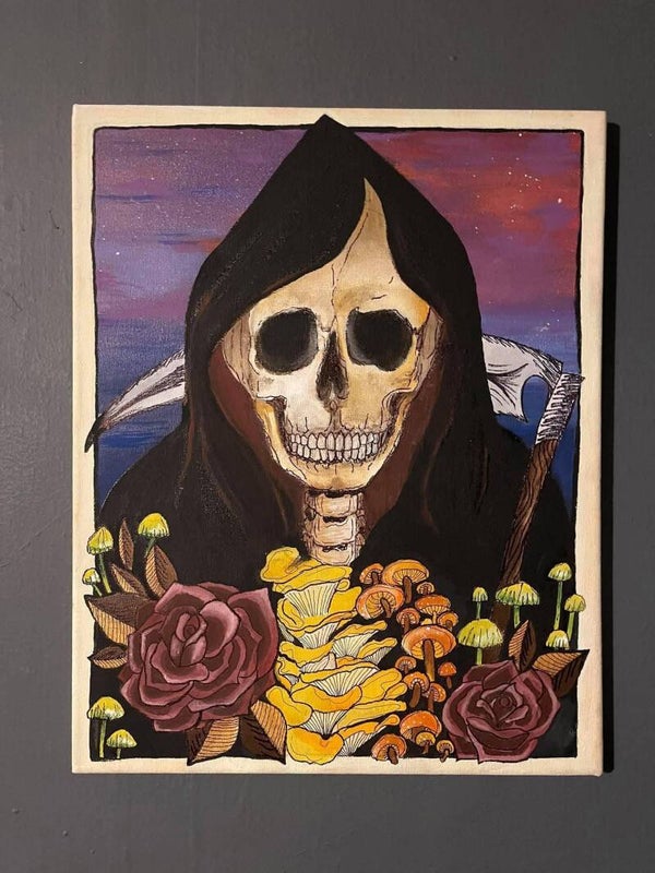 Grim Reaper Original Painting