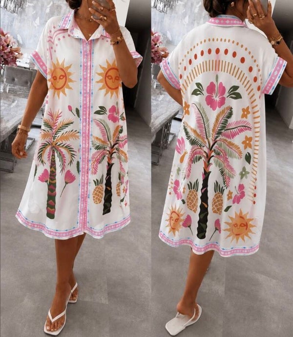 Robe chemise Palmier