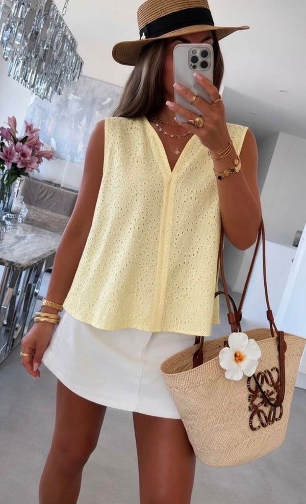 Top Maia jaune