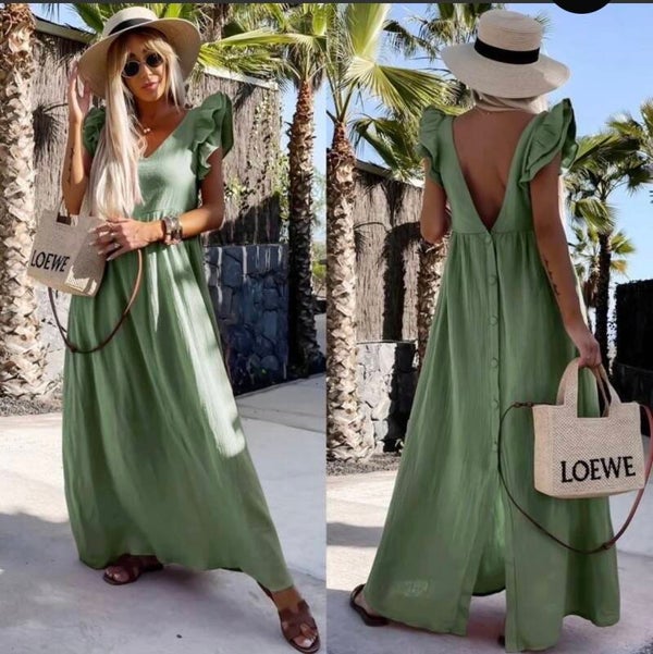 Robe Isabella kaki