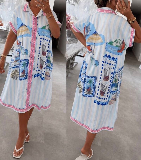 Robe chemise coktail