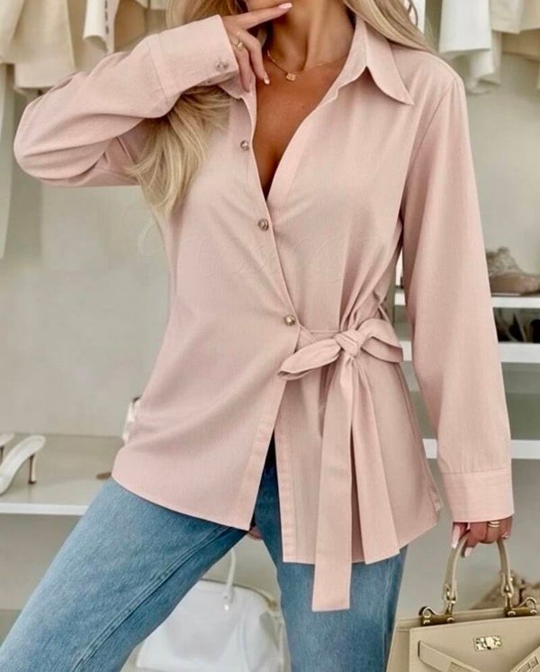 Blouse Camille vieux rose