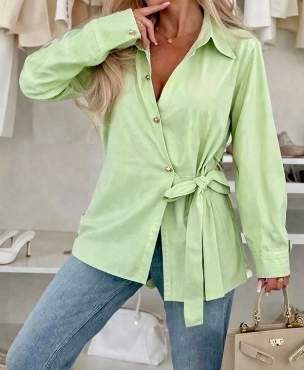 Blouse Camille vert d'eau